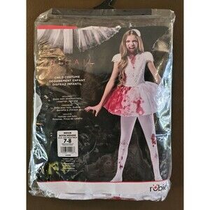 Rubie's Bloody Ballerina Girls Halloween Costume Medium 7-8 7 8 New C11